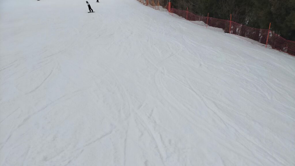 めいほうスキー場25-26試乗会の雪質とゲレンデの様子写真