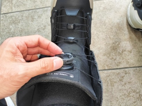 ライドラッソプロの全体を締め付けるボアの写真