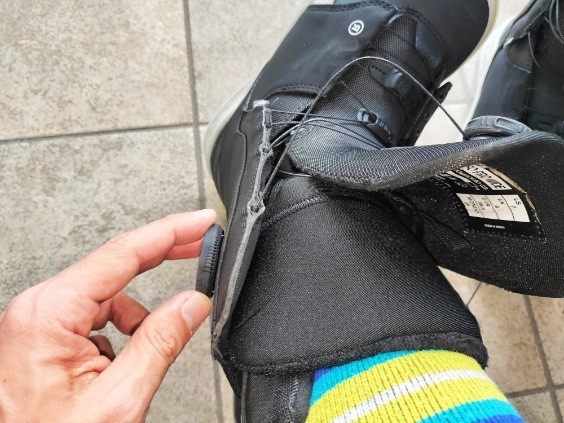 ラッソプロワイドのインナーハーネスボアの締め付け写真