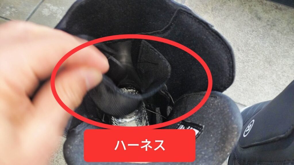 ラッソプロワイドのハーネスの説明写真