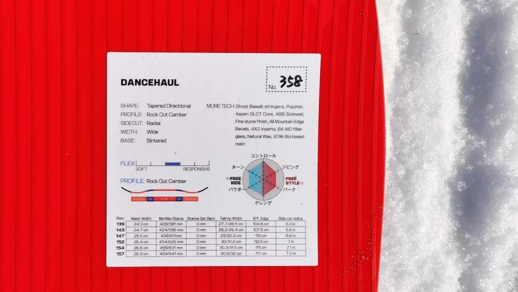DANCEHAUL（ダンスホール）評価レビュー！25-26SALOMONスノーボード