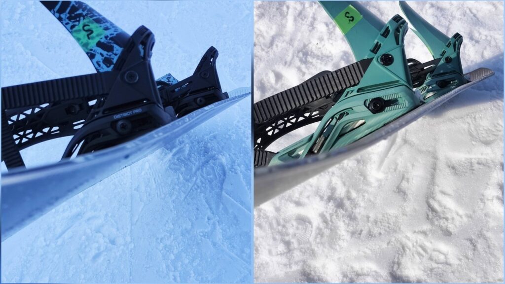 SALOMON JETSTREAM（ジェットストリーム）のとファストレーンのキャンバー形状を比較した写真