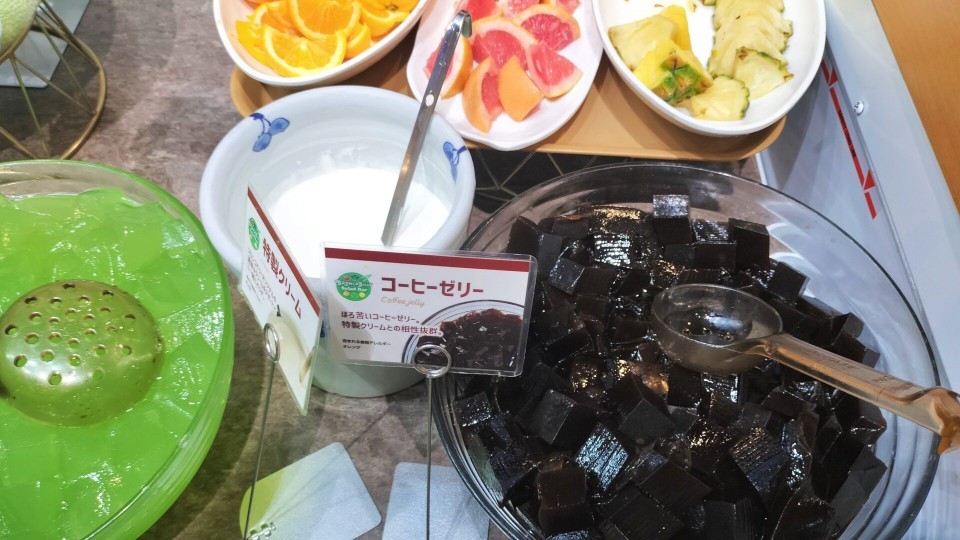 ブロンコビリーサラダバーのコーヒーゼリーの写真