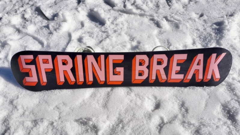 CAPiTA】SB STAIRMASTER（スプリングブレイク ステアマスター)のソールのグラフィックを映した写真