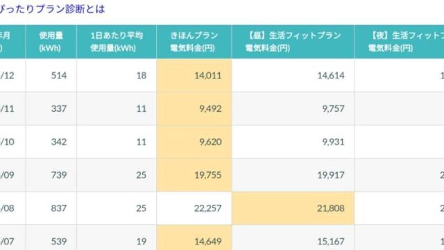 シンエナジーのぴたっり診断の画像
