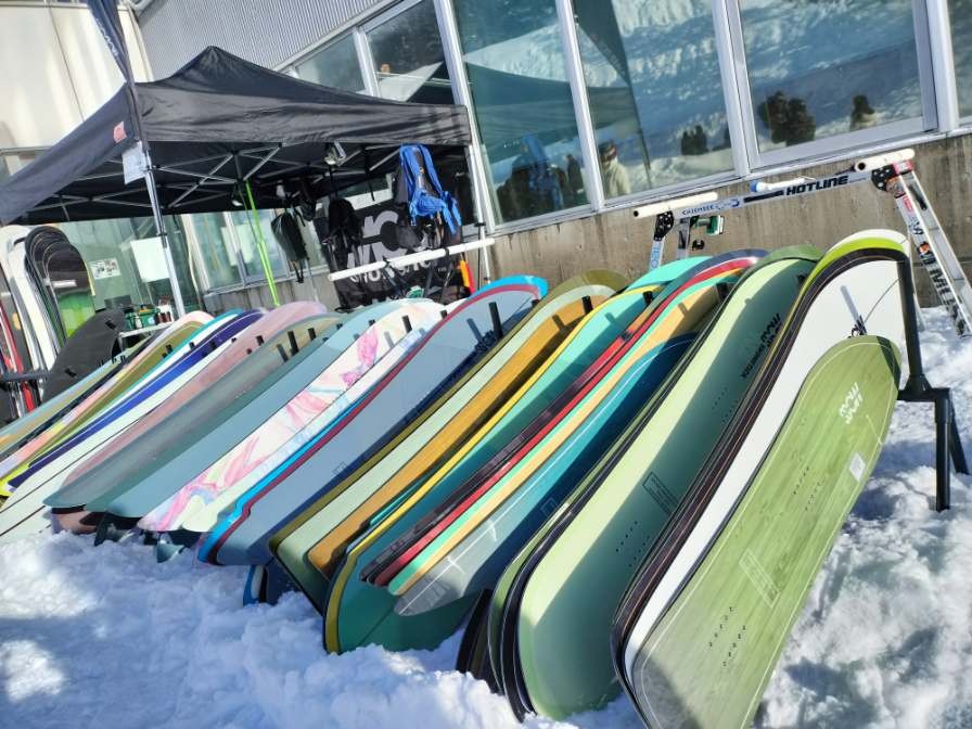 ダイナランドのMOSSスノーボード試乗会