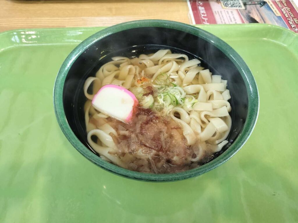 高鷲スノーパークのしちりあのきしめん