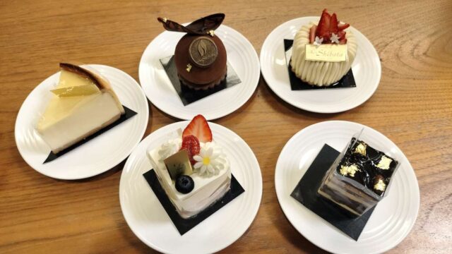 シェ・シバタの個性豊かな5つのケーキ
