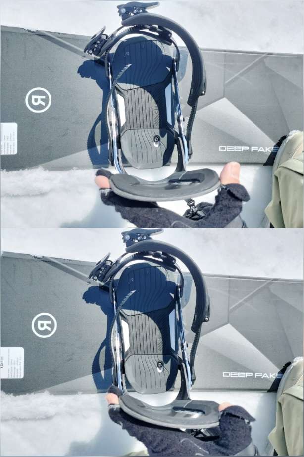RIDEバインディングサーキットカーボンハイバックのフレックス比較写真