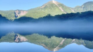 上高地、大正池の風景